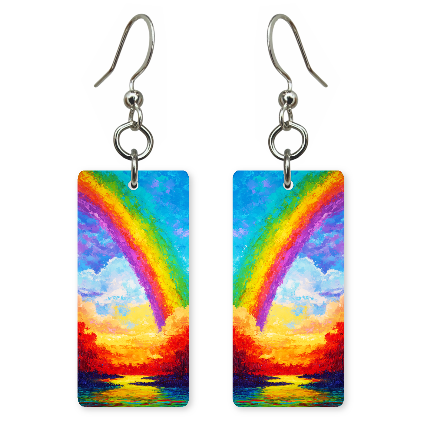 Sunset Sea Rainbow Earrings