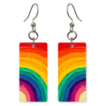 Oil Swirl Rainbow Earrings