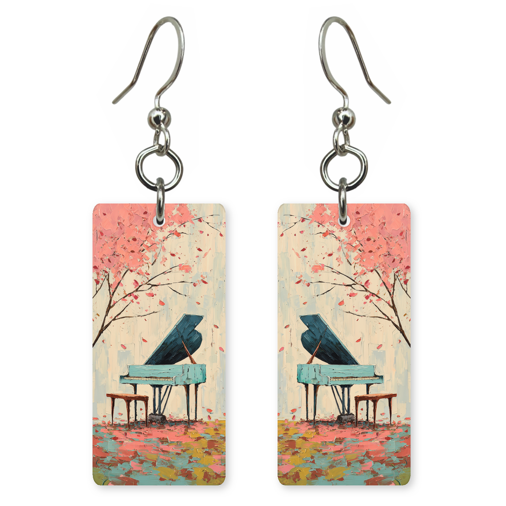 Cherry Blossom Piano Earrings