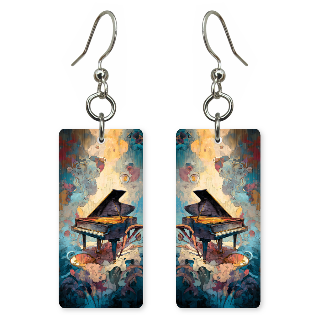 Dreamy Swirl Piano Earrings