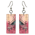 Rosy Vine Piano Earrings