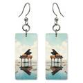 Floating Water Piano Earrings