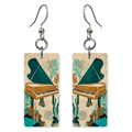 Folk Floral Piano Earrings