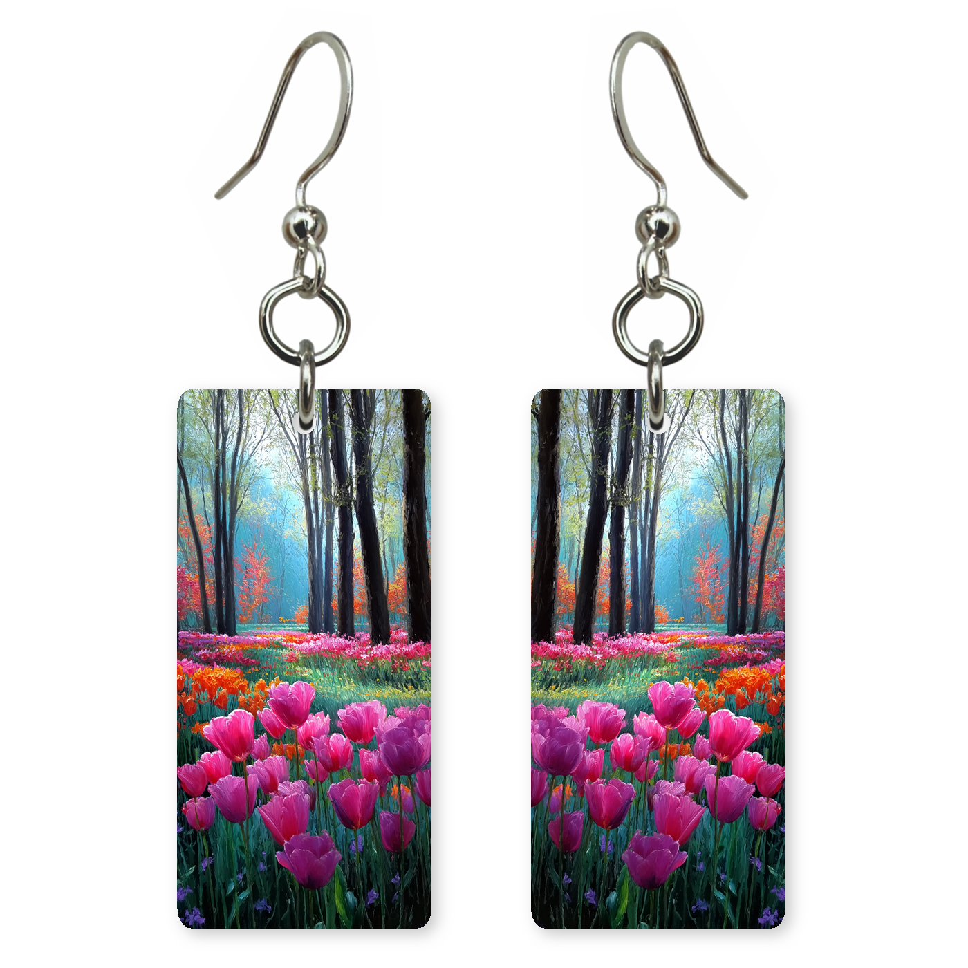 Forest Tulip Meadow Earrings