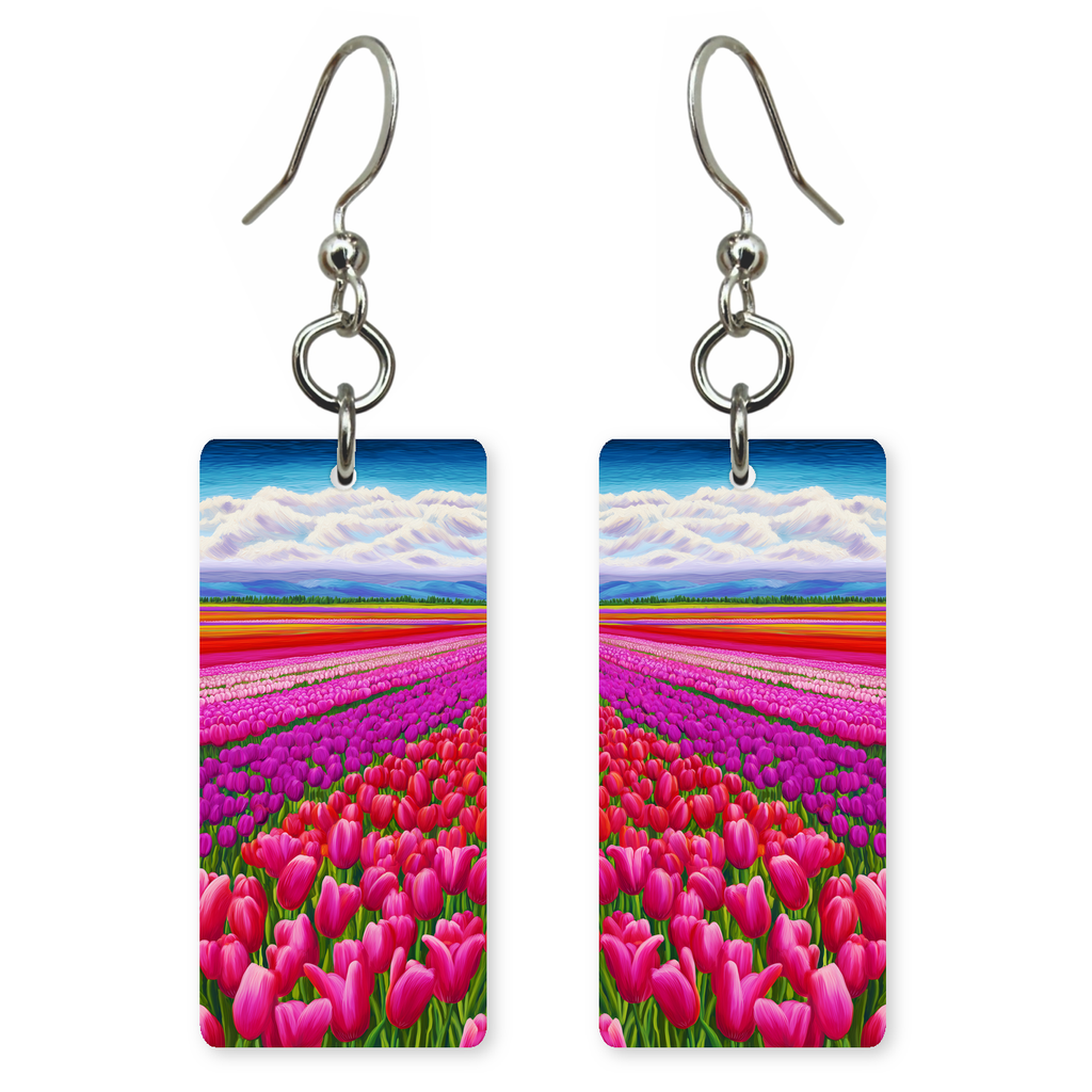 Alpine Tulip Rows Earrings