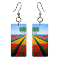 Sunlit Tulip Rows Earrings
