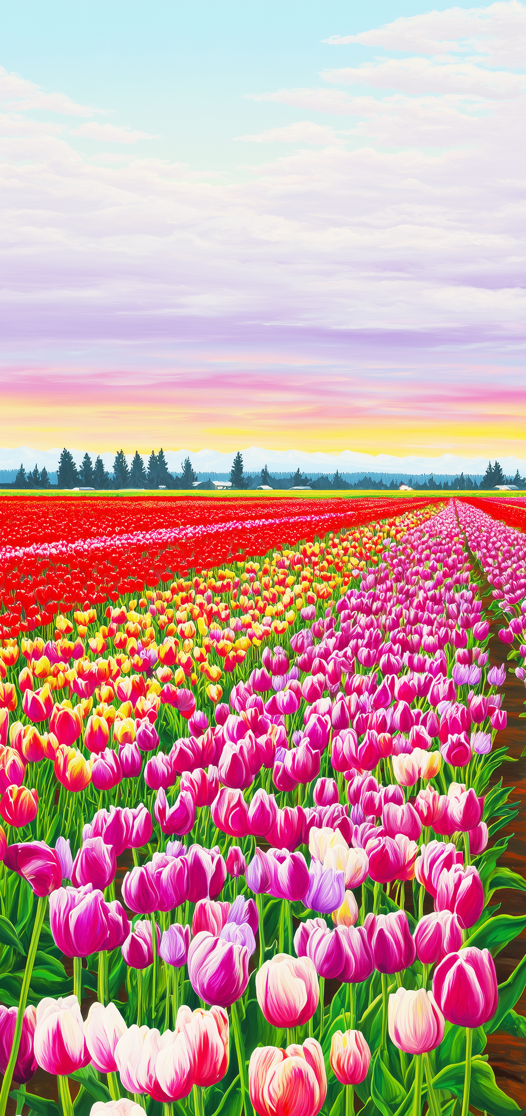 Sunrise Tulip Fields Earrings