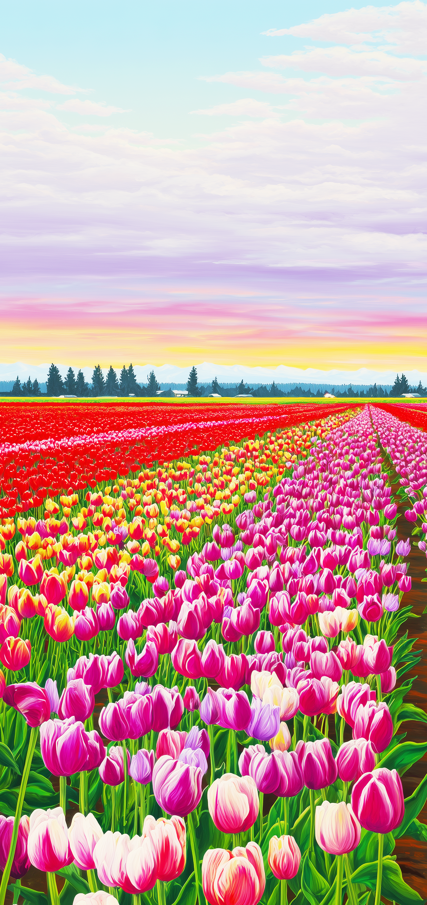 Sunrise Tulip Fields Earrings