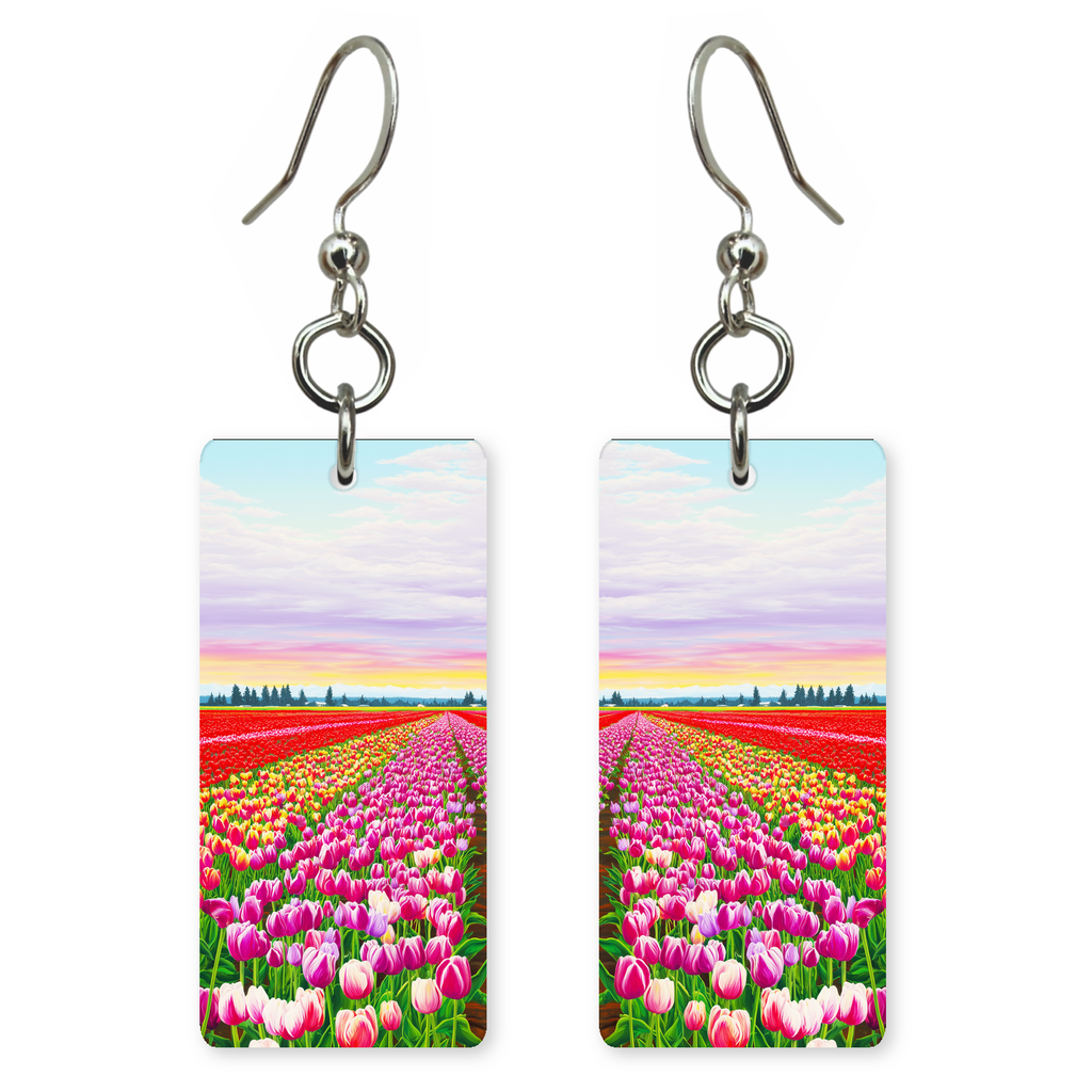 Sunrise Tulip Fields Earrings