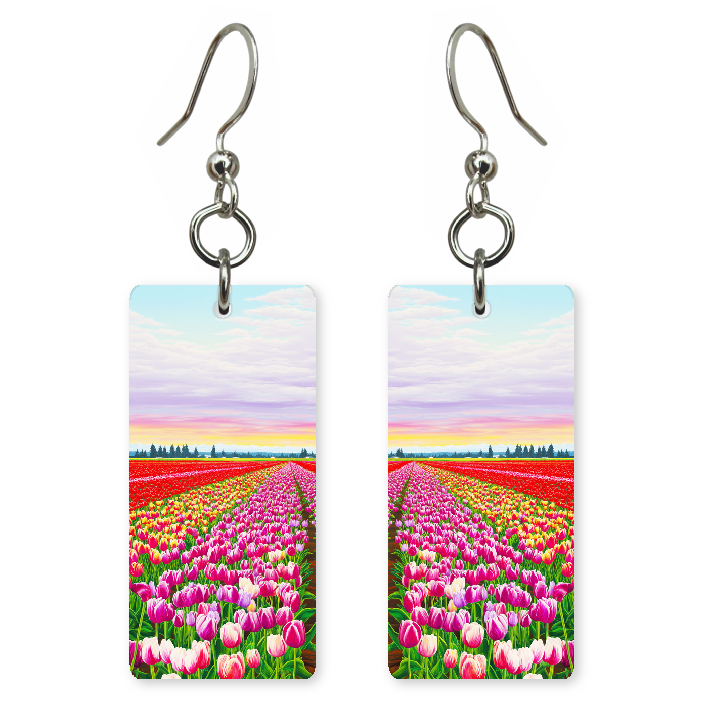 Sunrise Tulip Fields Earrings