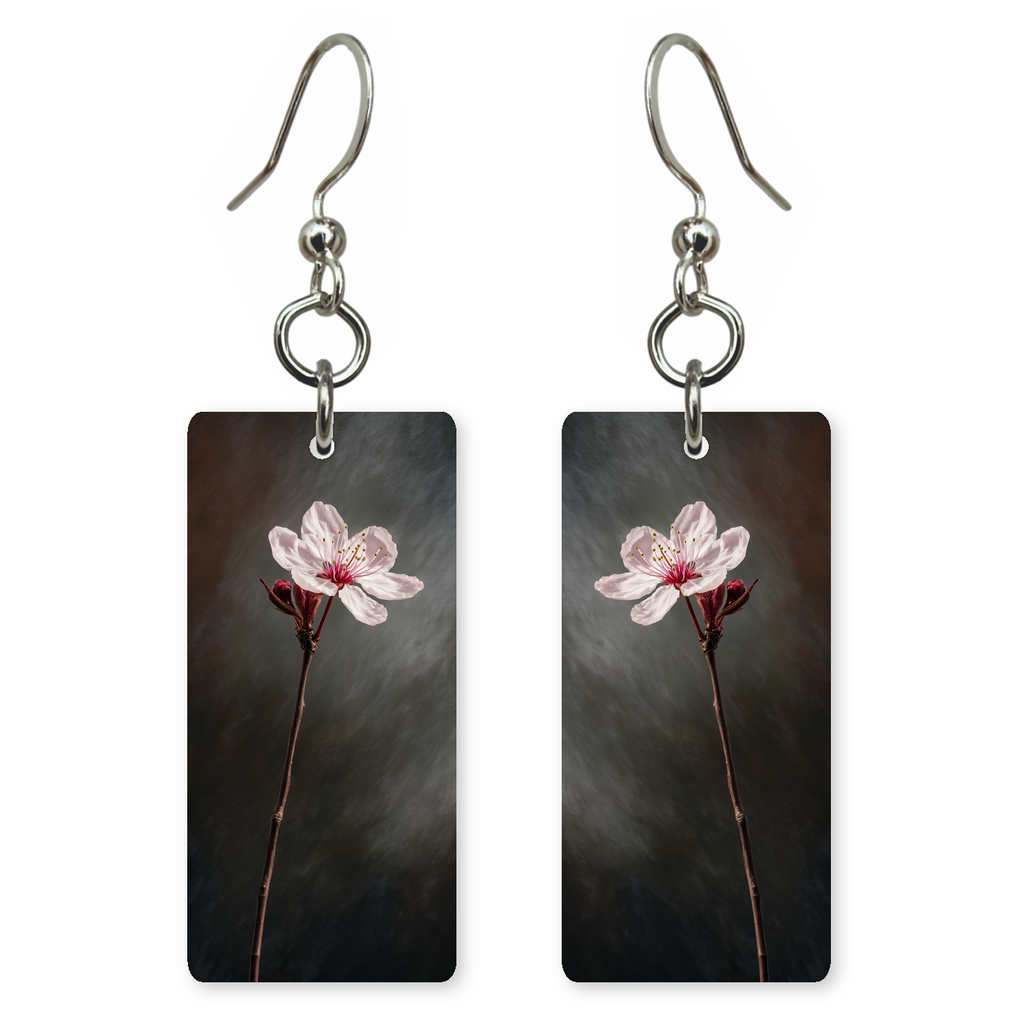 Moonlit Cherry Sprig Earrings