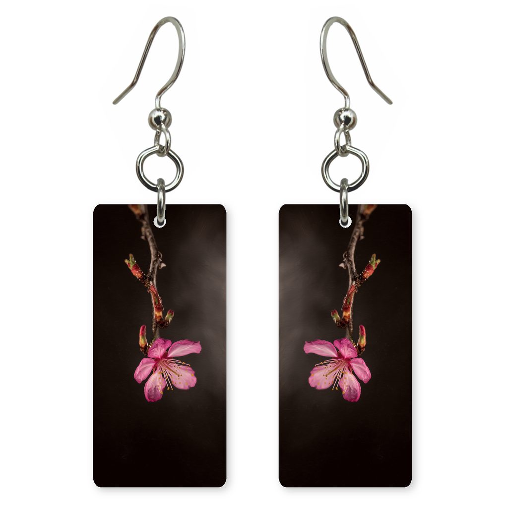 Midnight Blossom Branch Earrings