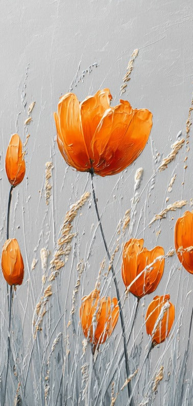 Amber Meadow Tulips Earrings | 8x15A