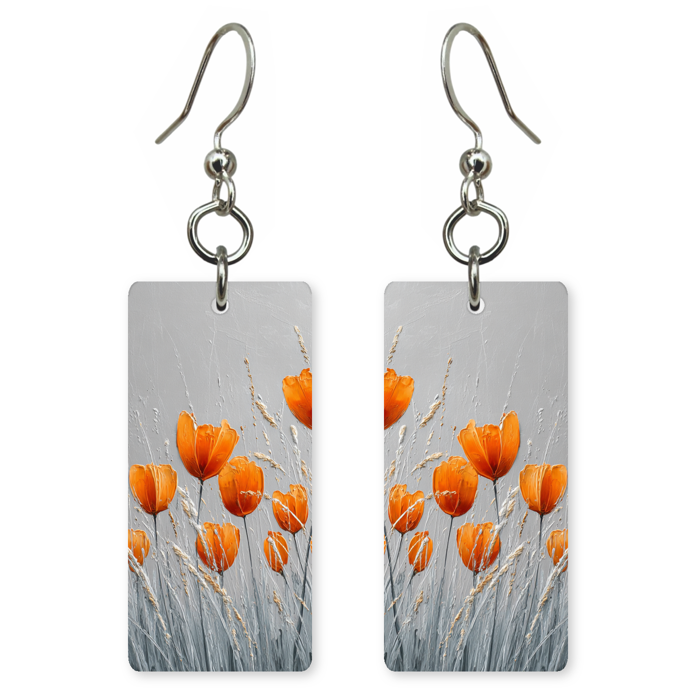 Amber Meadow Tulips Earrings