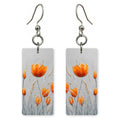 Amber Meadow Tulips Earrings | 8x15A
