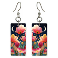 Moonlit Tulip Night Earrings