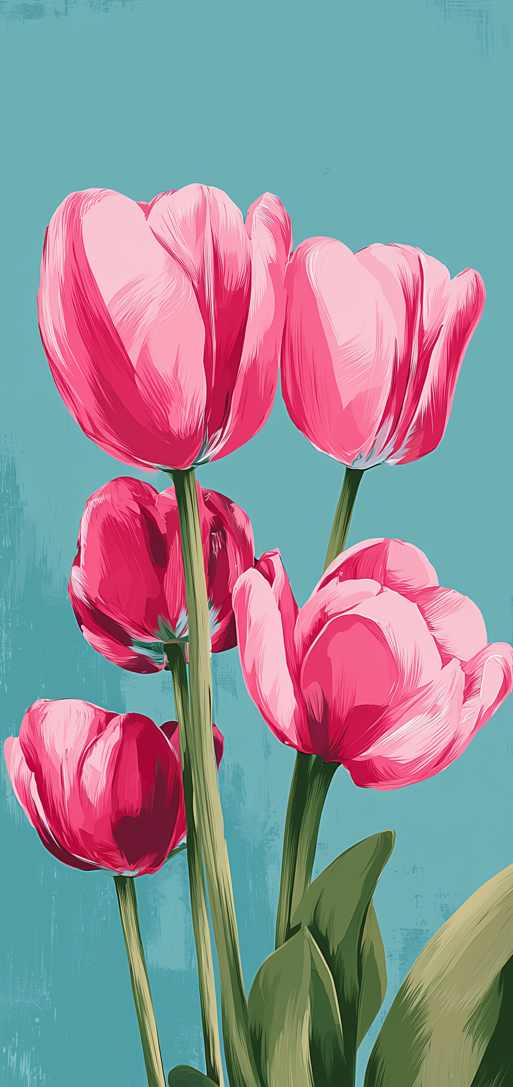 Pink Tulip Trio Earrings