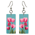 Pink Tulip Trio Earrings