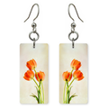 Tangerine Tulip Bunch Earrings