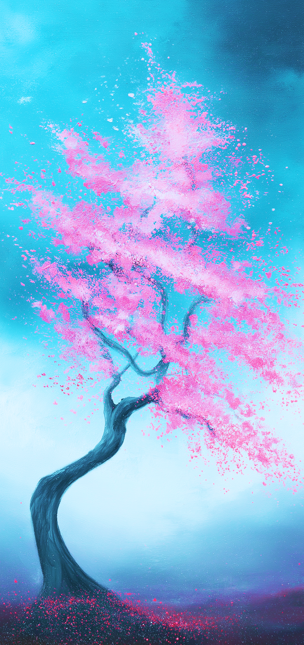 Turquoise Blossom Tree Earrings