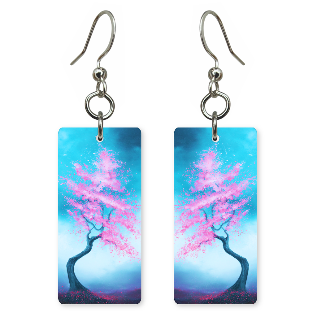 Turquoise Blossom Tree Earrings