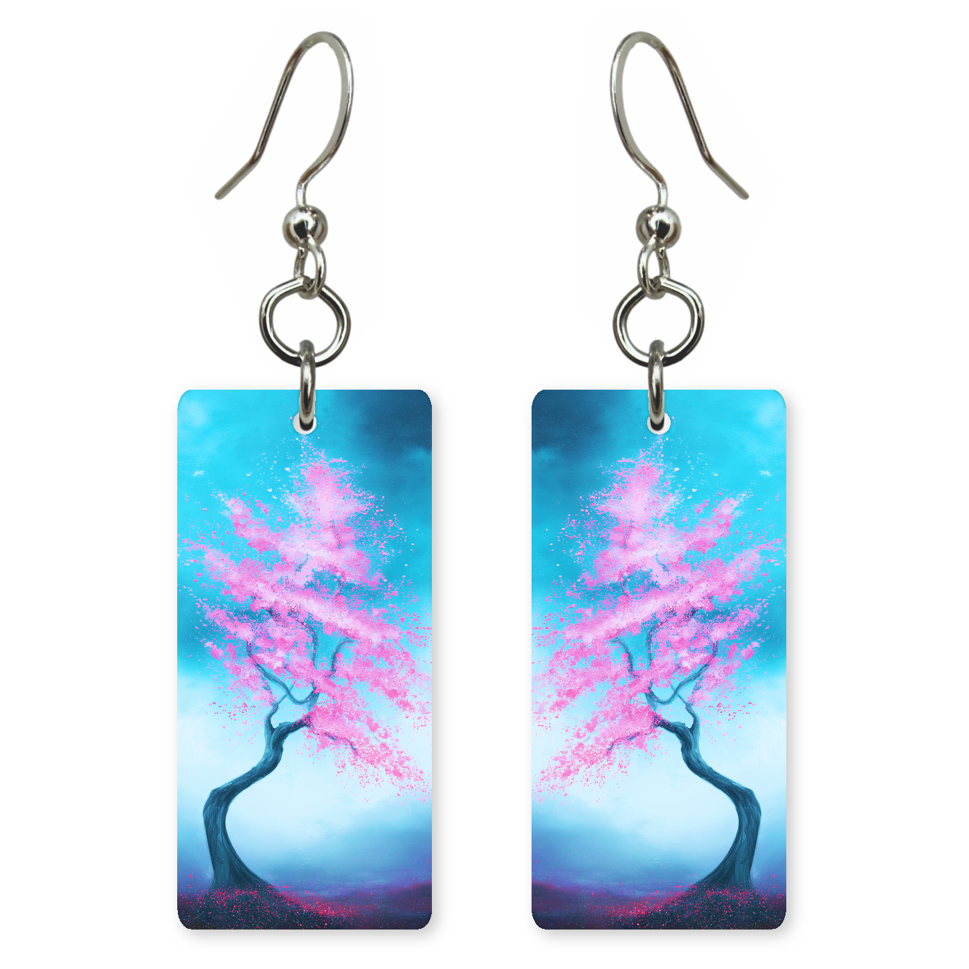 Turquoise Blossom Tree Earrings