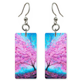 Pink Petal Cascade Earrings