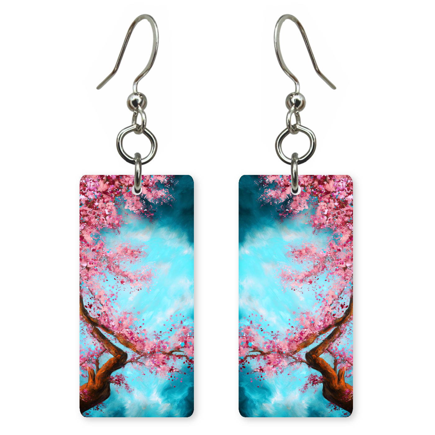Azure Blossom Bough Earrings