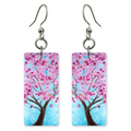 Blue Sky Cherry Earrings