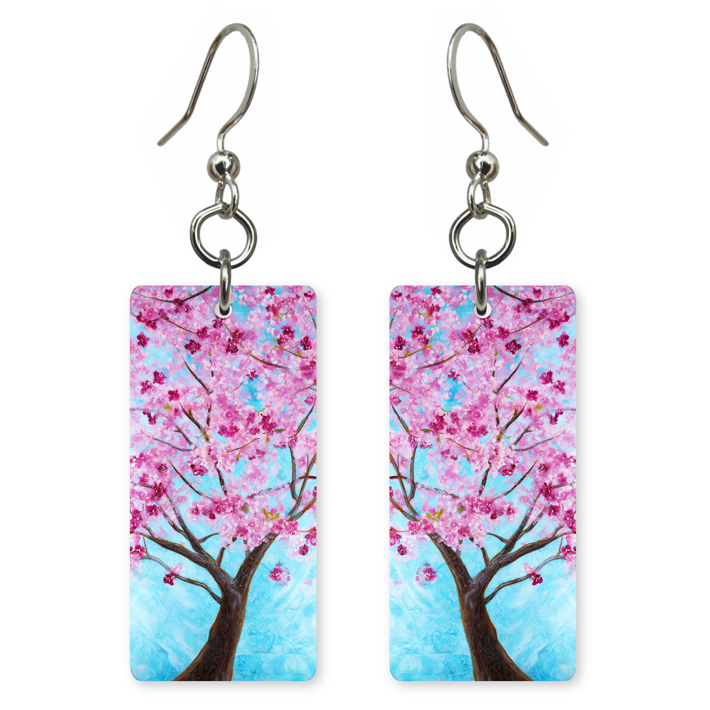 Blue Sky Cherry Earrings