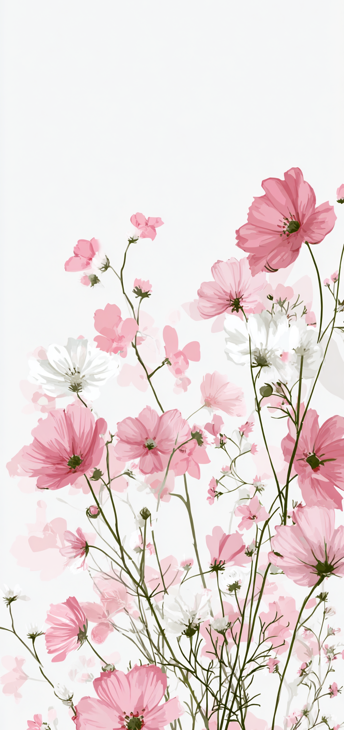 Pink Cosmos Bloom Earrings