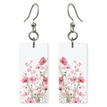 Pink Cosmos Bloom Earrings