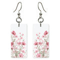 Pink Cosmos Bloom Earrings | 8x17A