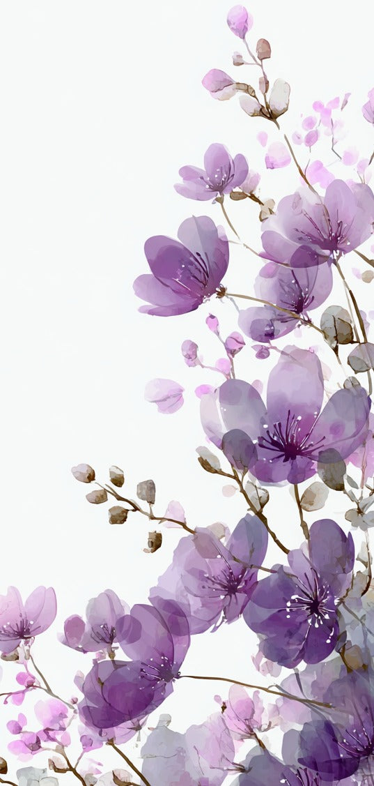 Lavender Wildflowers Earrings | 8x17E