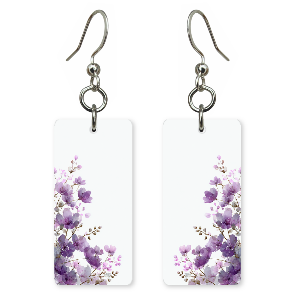 Lavender Wildflowers Earrings