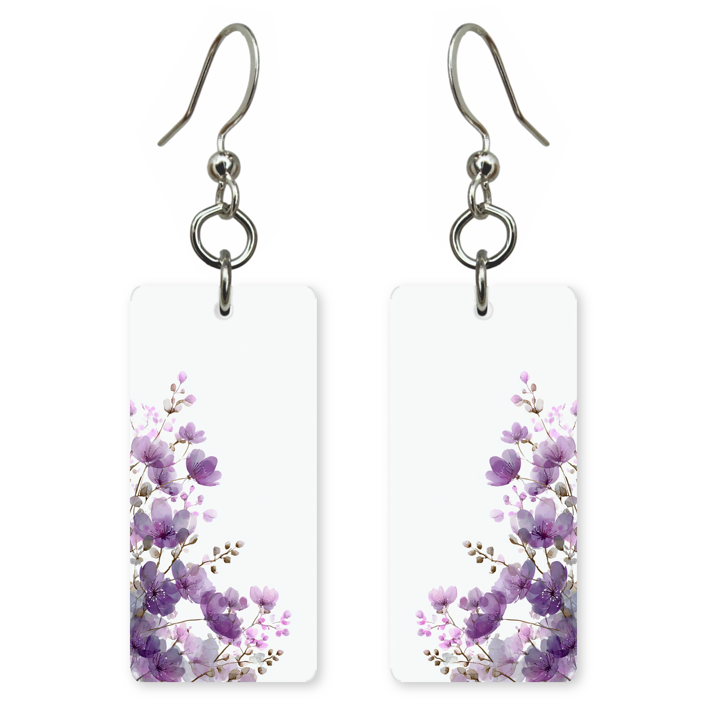 Lavender Wildflowers Earrings