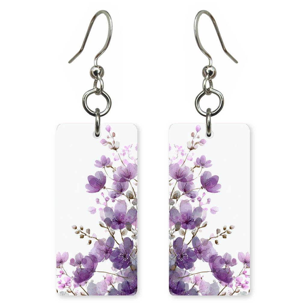 Lavender Wildflowers Earrings | 8x17E