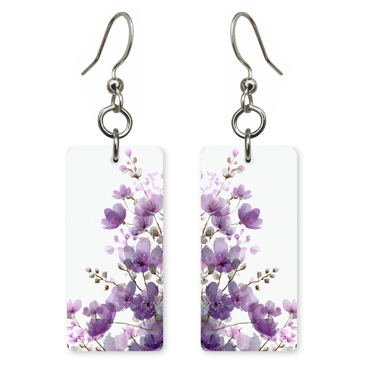 Lavender Wildflowers Earrings | 8x17E