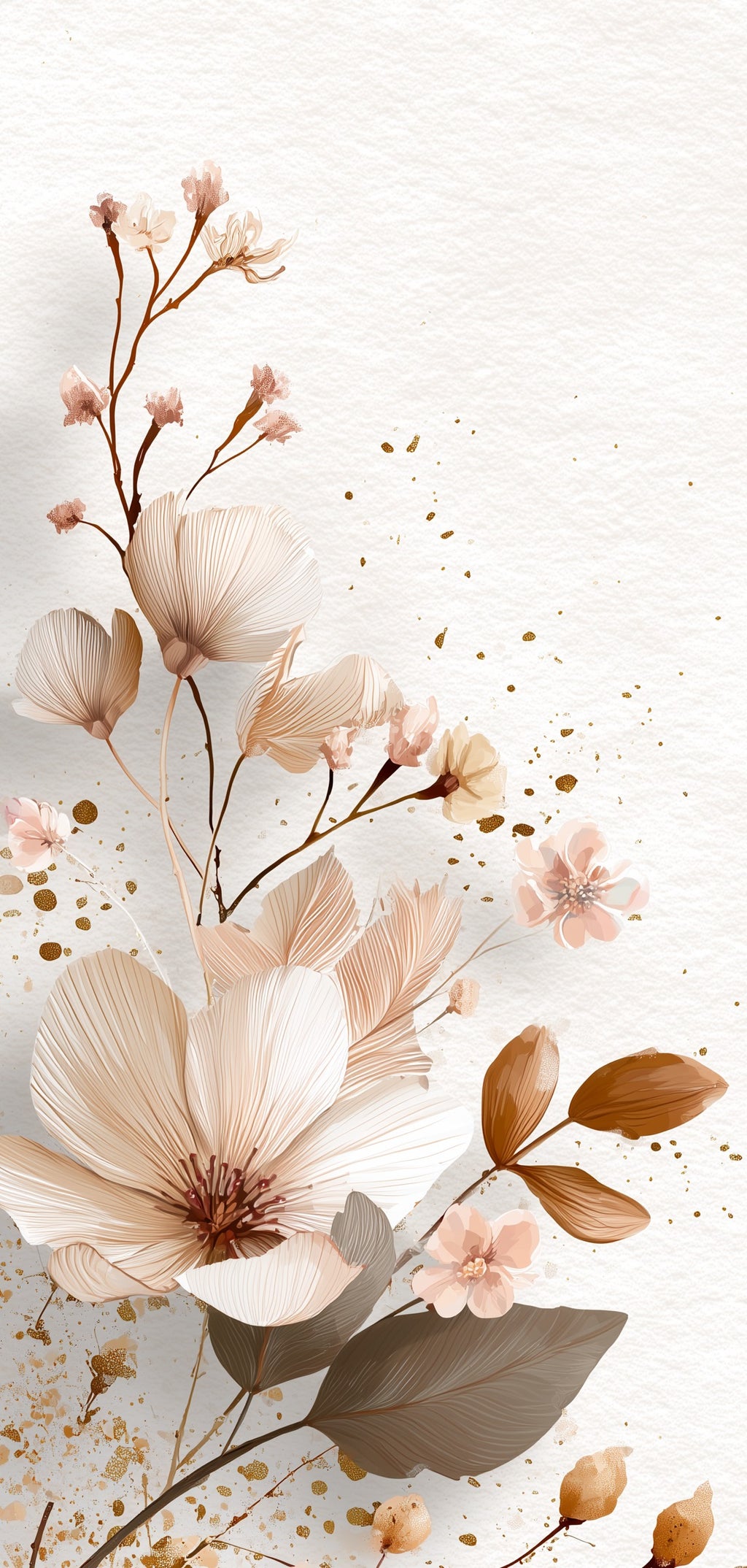 Blush Botanical Branch Earrings | 8x17F