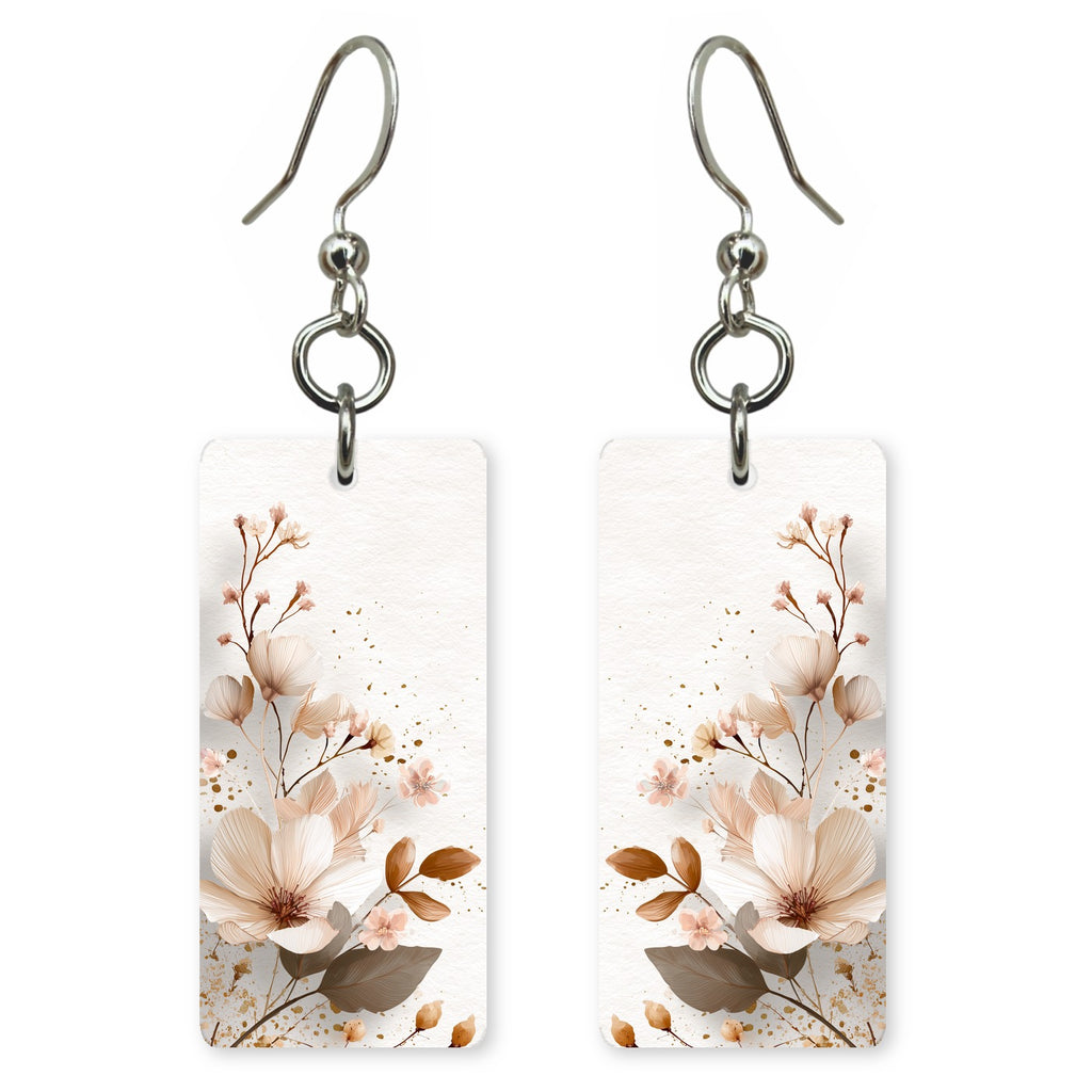 Blush Botanical Branch Earrings | 8x17F