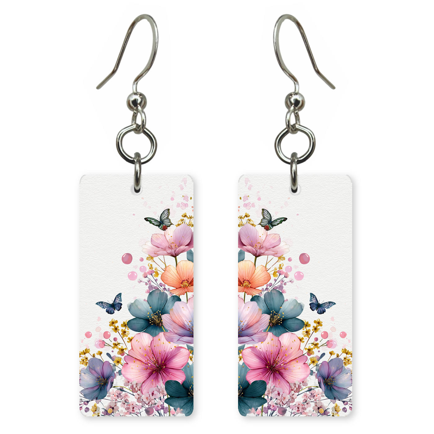 Butterfly Blossom Garden Earrings