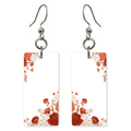 Coral Blossom Corner Earrings