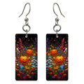 Smiling Pumpkin Meadow Earrings