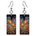 Jack-o-Lantern Wildflowers Earrings