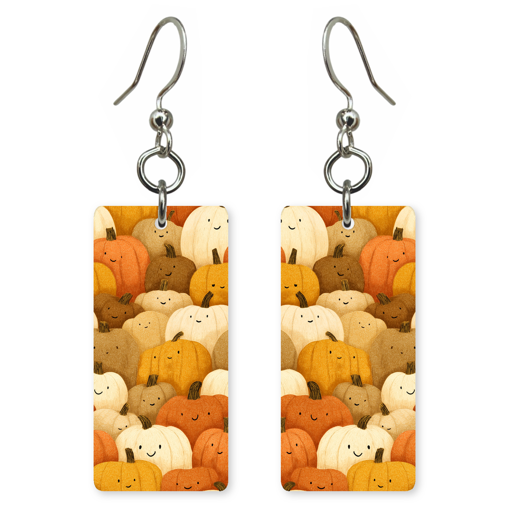 Happy Pumpkin Pile Earrings