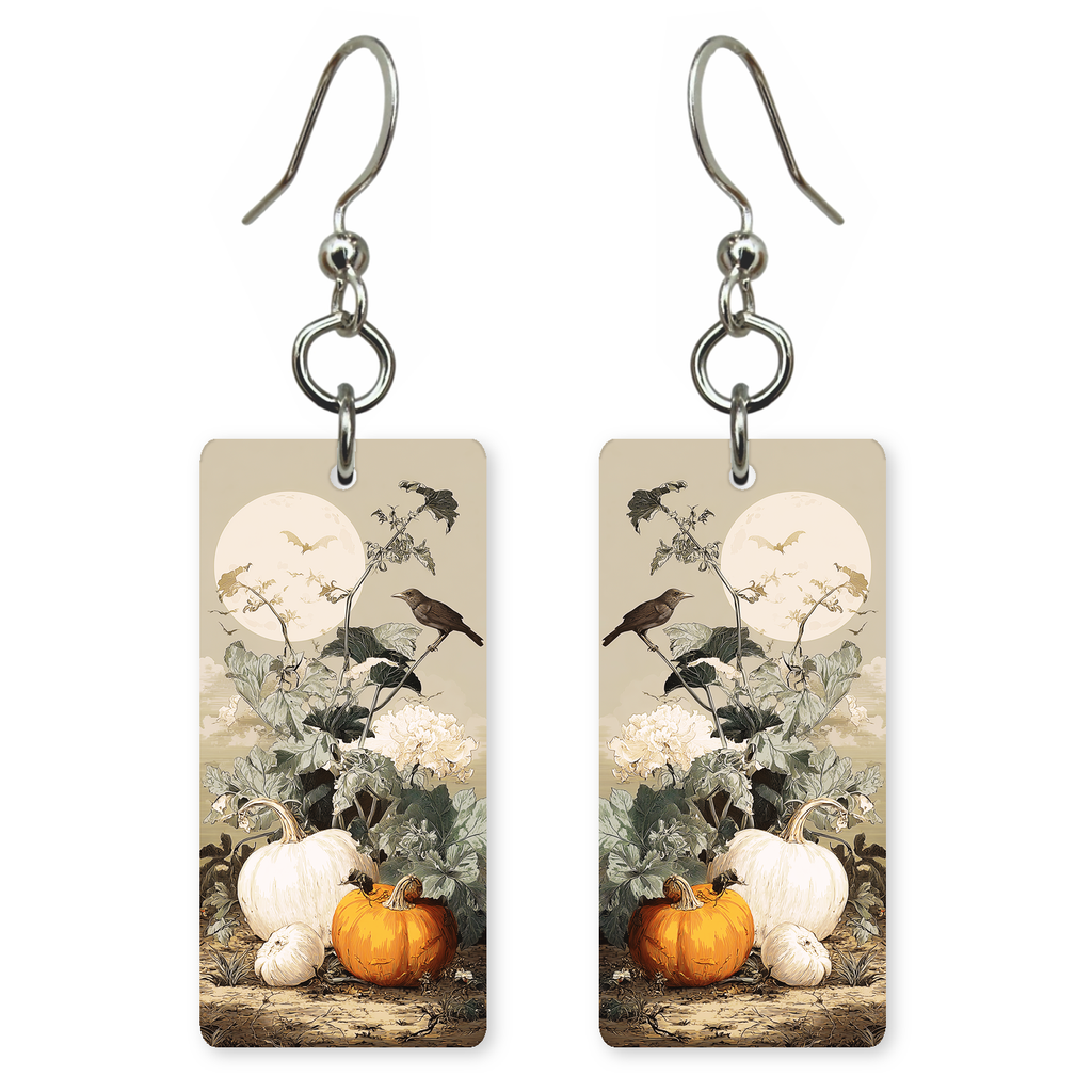 Harvest Moon Pumpkins Earrings