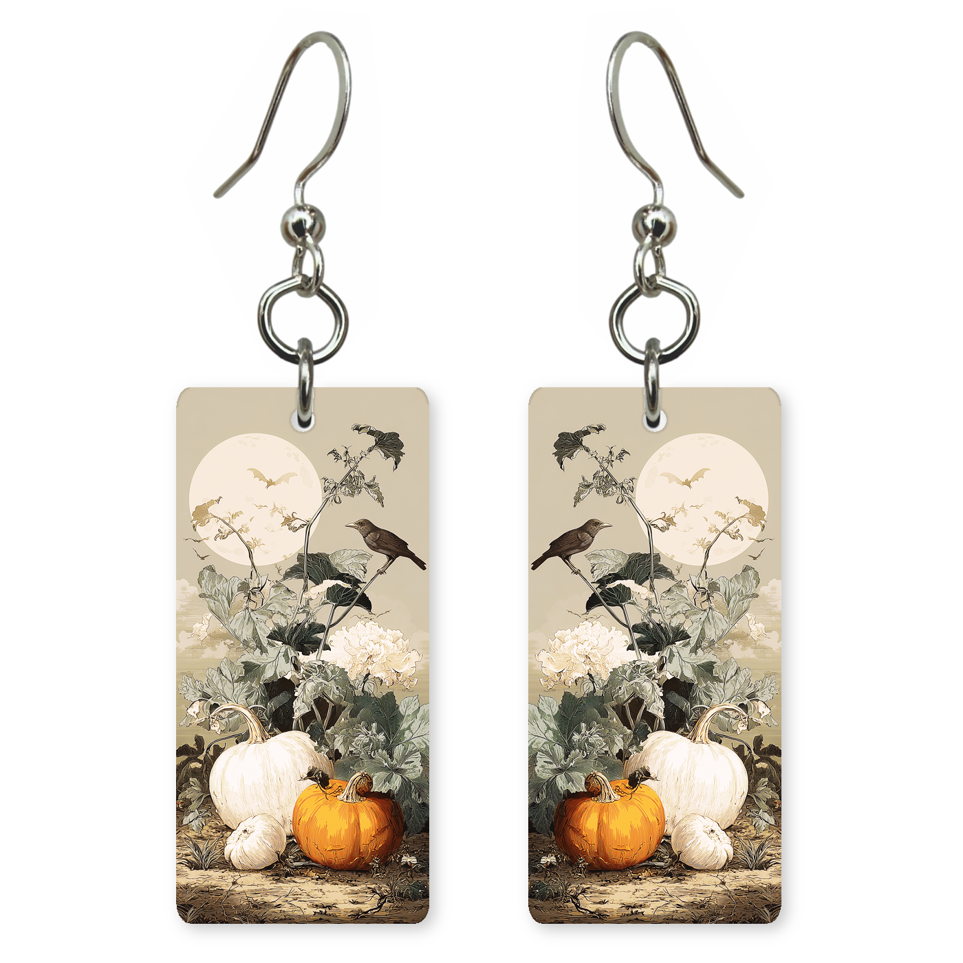 Harvest Moon Pumpkins Earrings
