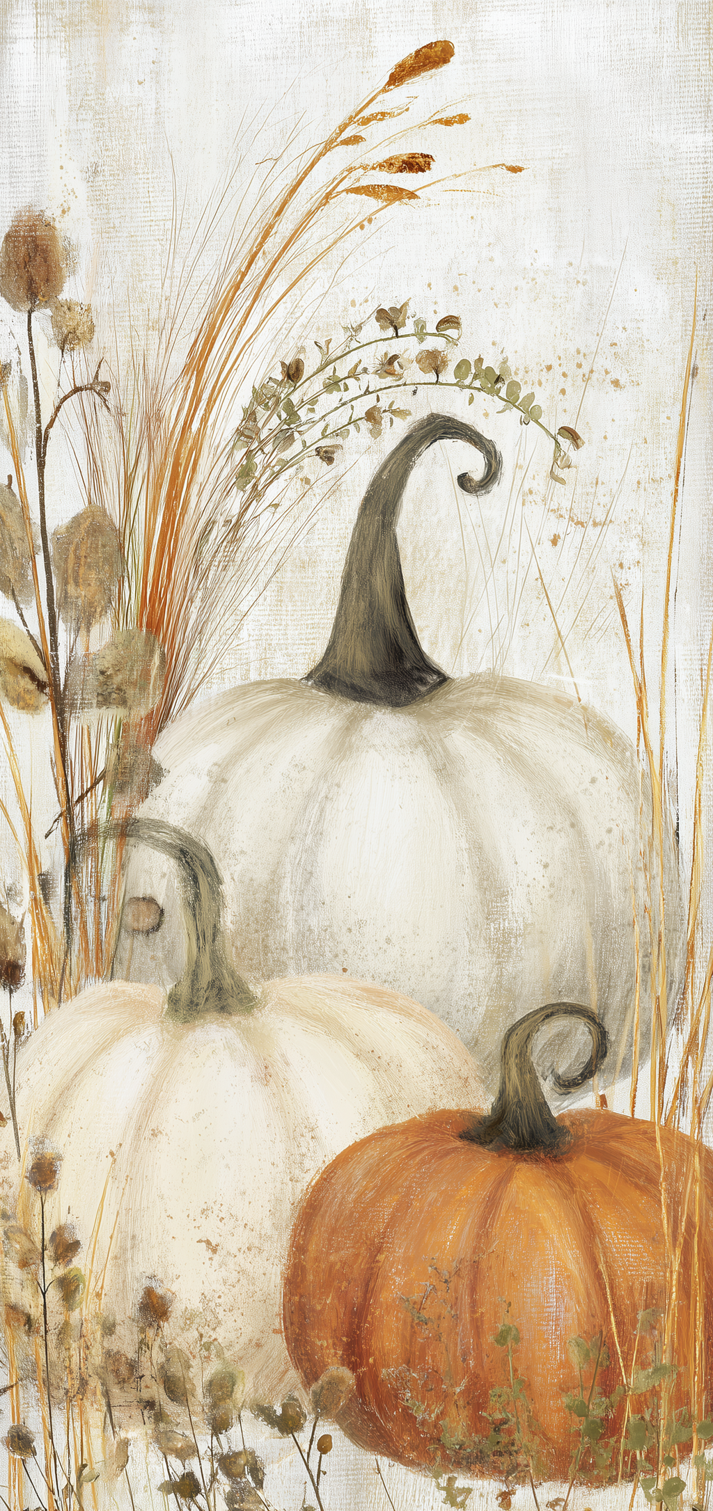 Rustic Pumpkin Still Life Earrings