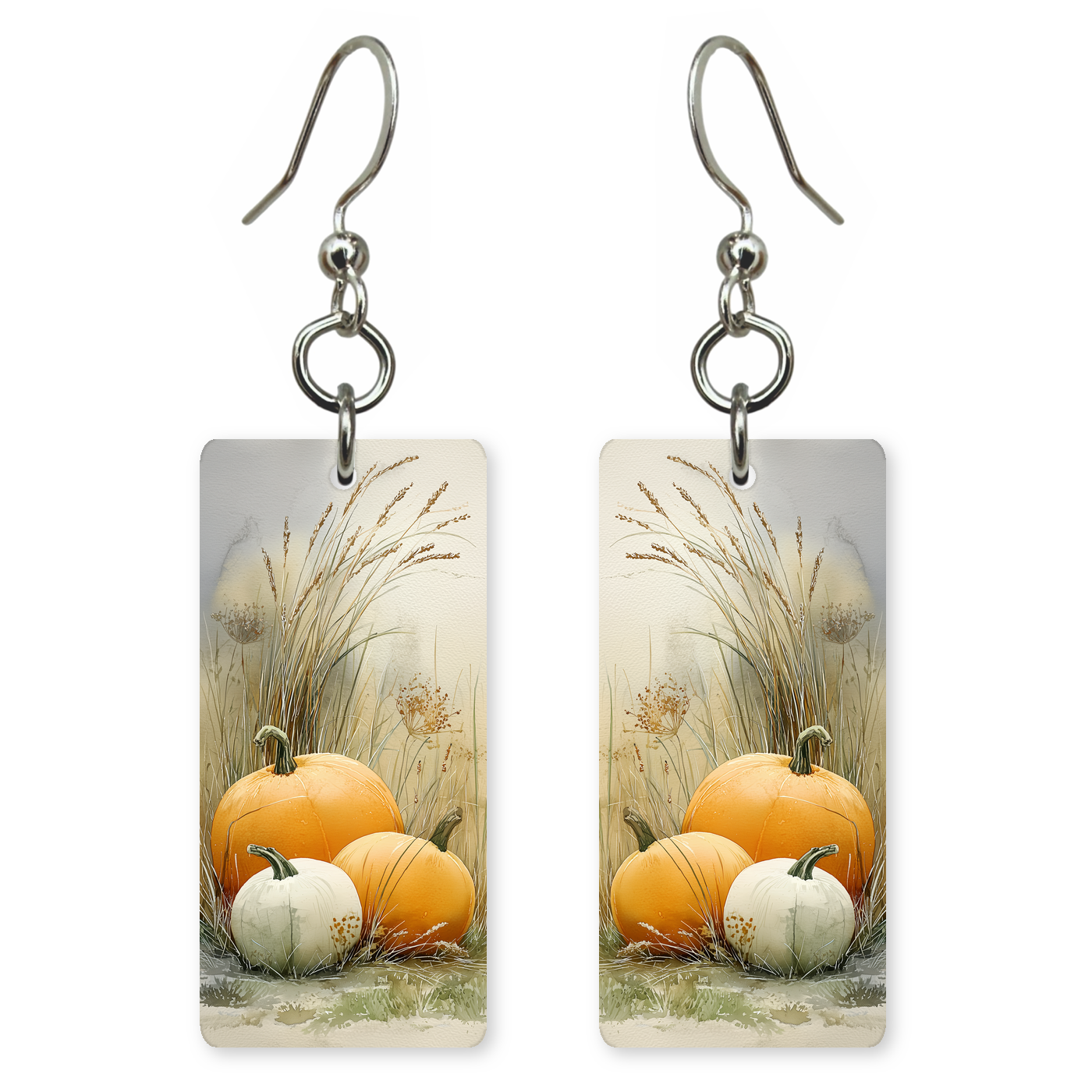 Golden Pumpkin Harvest Earrings
