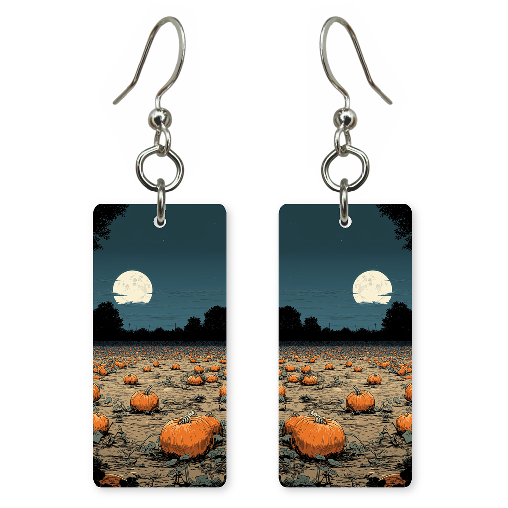Moonlit Pumpkin Patch Earrings